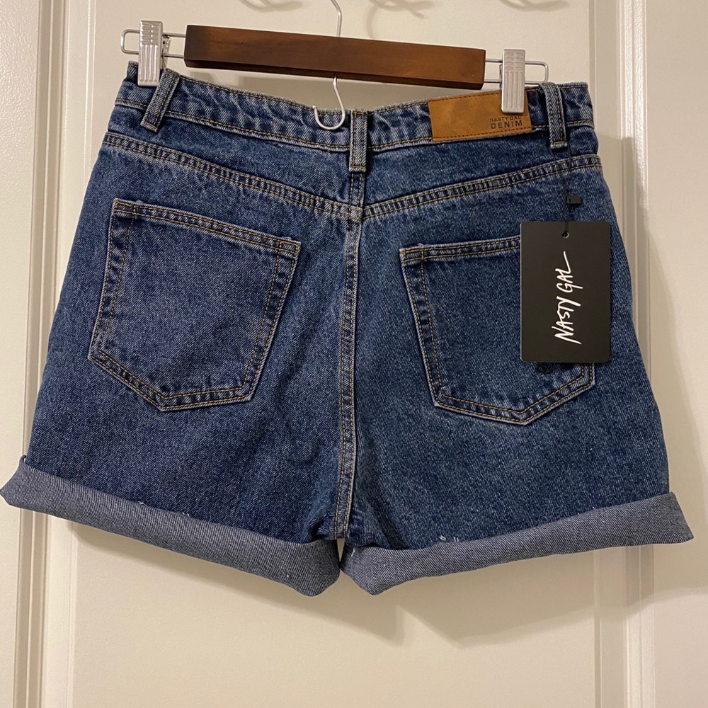 Nasty Gal High waisted denim shorts